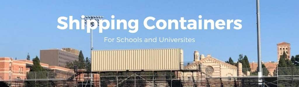 Shipping Containers For Schools and Universities