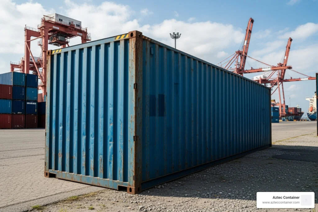 40 ft high cube container dimensions in feet