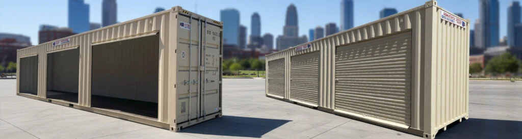 40 Foot 3 Roll Up Doors Shipping Containers