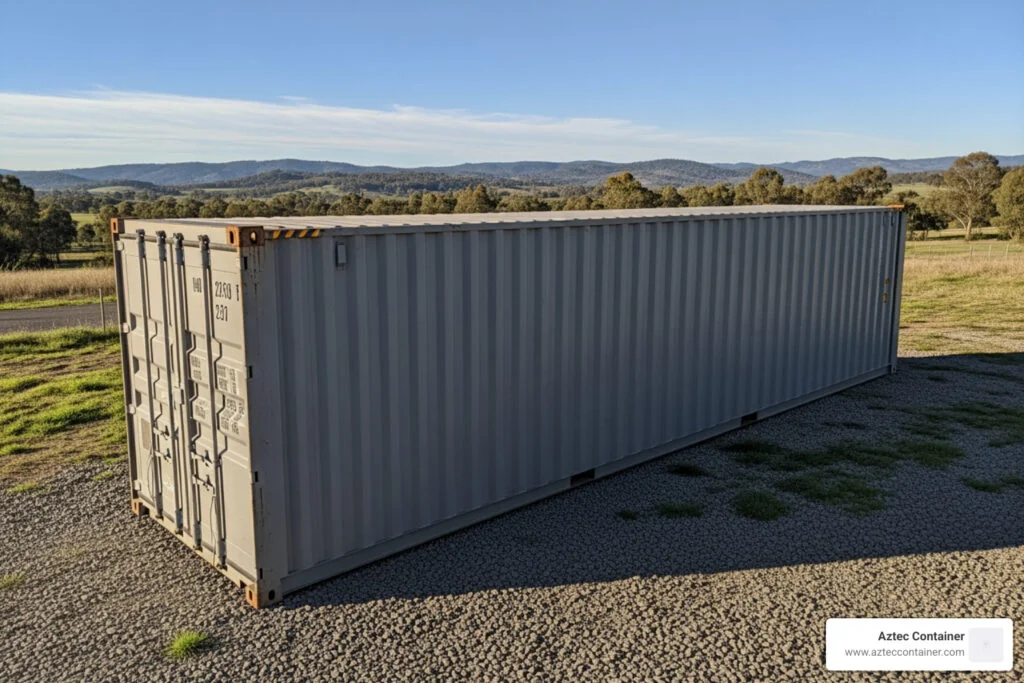 40 foot container interior dimensions