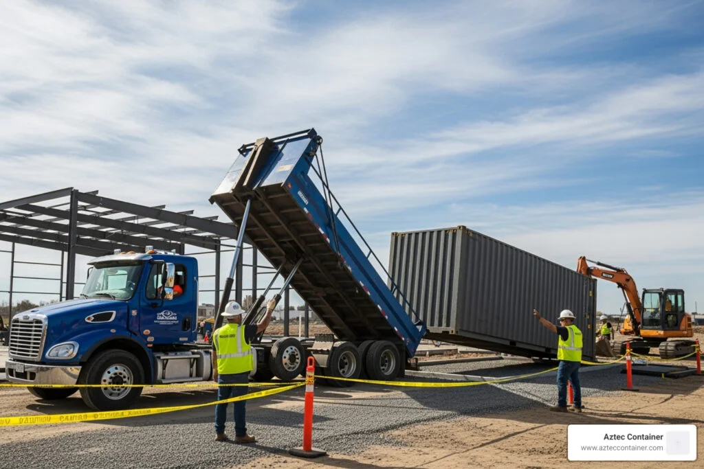 shipping container delivery