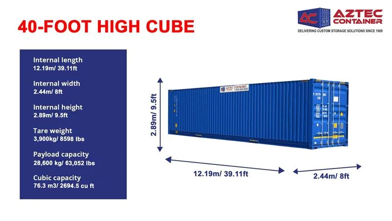 40-foot high cube container
