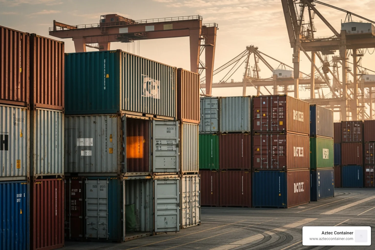 square footage of a storage container