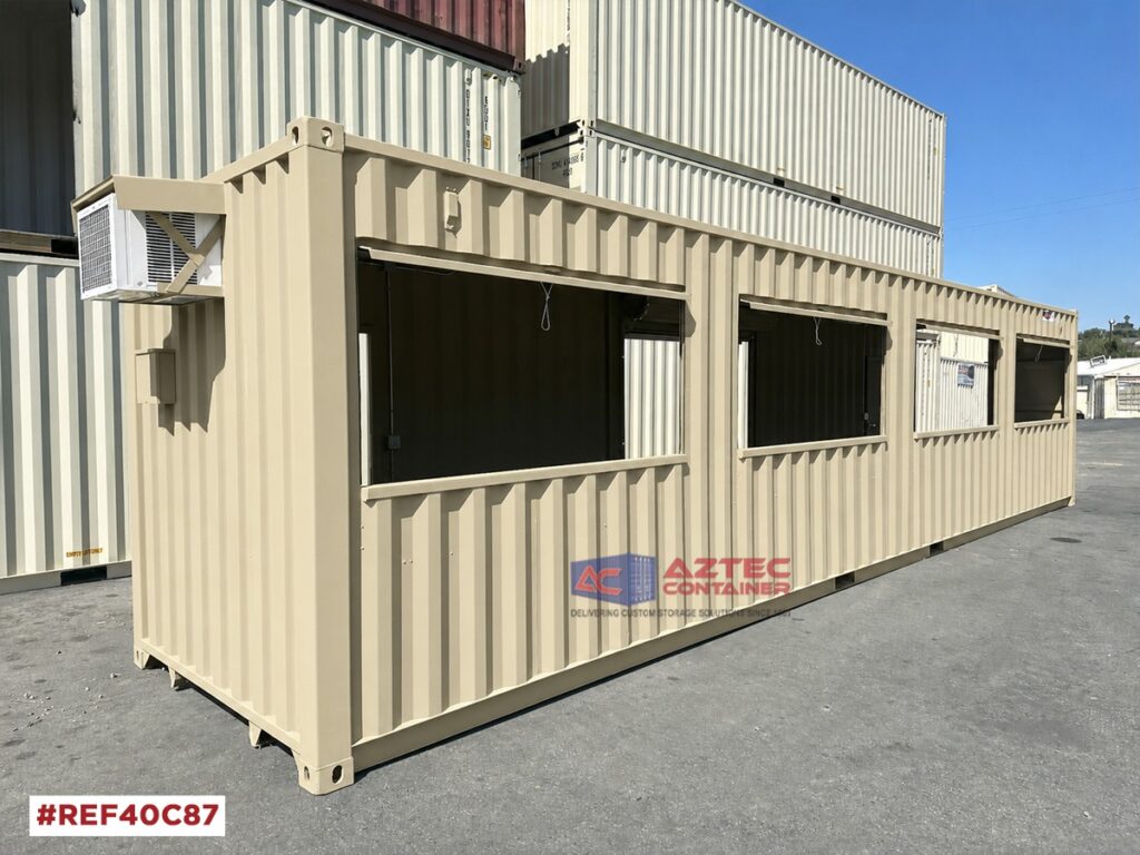 40 foot concession beige